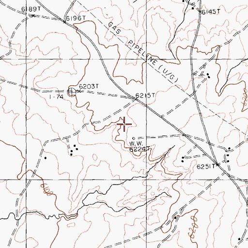 Topographic Map of Nazlini Census Designated Place, AZ