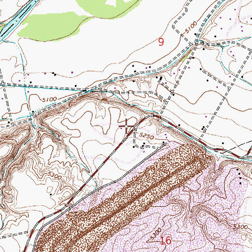 Topographic Map of Nenahnezad Census Designated Place, NM