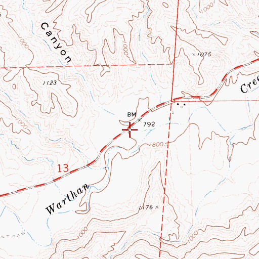 Topographic Map of Cooper Canyon, CA