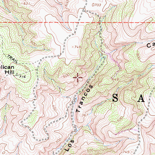 Topographic Map of Newport Coast Census Designated Place (historical), CA