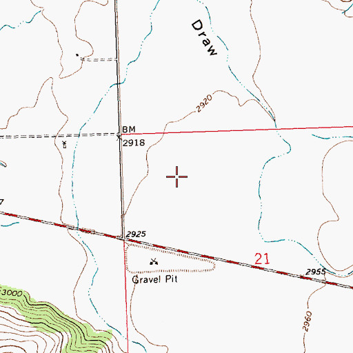 Topographic Map of Niarada Census Designated Place, MT