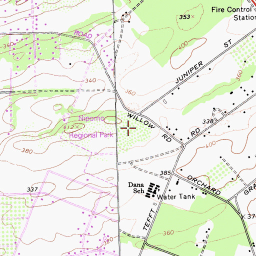 Topographic Map of Nipomo Census Designated Place, CA