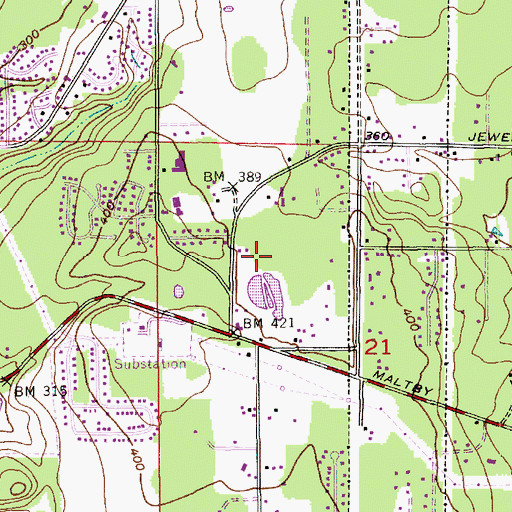 Topographic Map of North Creek Census Designated Place, WA