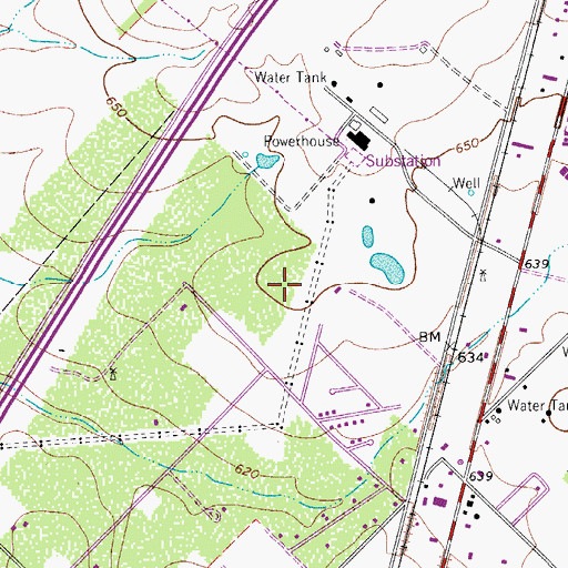 Topographic Map of North Pearsall Census Designated Place, TX