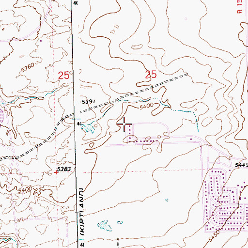 Topographic Map of Ojo Amarillo Census Designated Place, NM