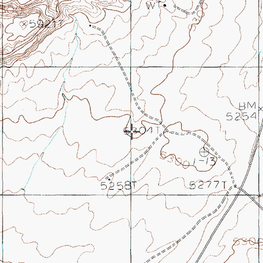 Topographic Map of Oljato-Monument Valley Census Designated Place, AZ