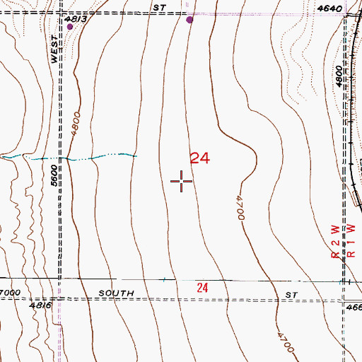 Topographic Map of Oquirrh Census Designated Place (historical), UT