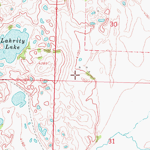 Topographic Map of Ovando Census Designated Place, MT