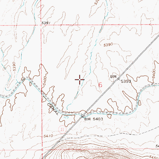 Topographic Map of Owyhee Census Designated Place, NV