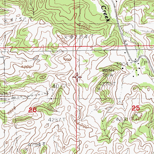 Topographic Map of Parker School Census Designated Place, MT