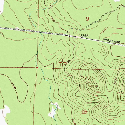 Topographic Map of Parks Census Designated Place, AZ