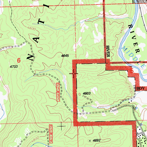 Topographic Map of Plumas Eureka Census Designated Place, CA