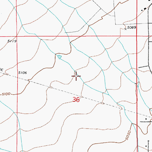 Topographic Map of Pueblo West Census Designated Place, CO