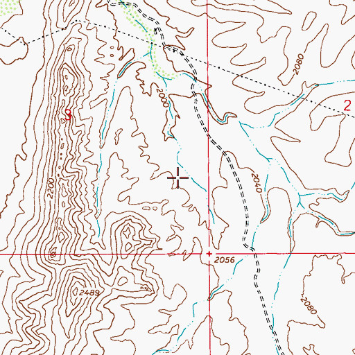 Topographic Map of Queen Valley Census Designated Place, AZ