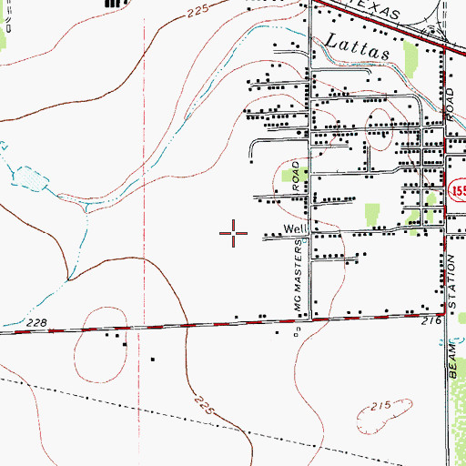 Topographic Map of Rancho Alegre Census Designated Place, TX