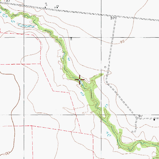 Topographic Map of Rancho Banquete Census Designated Place, TX