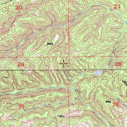 Topographic Map of Rancho Tehama Reserve Census Designated Place, CA