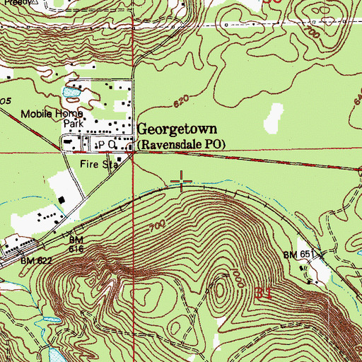 Topographic Map of Ravensdale Census Designated Place, WA