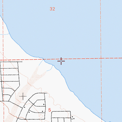 Topographic Map of Coral Wash, CA