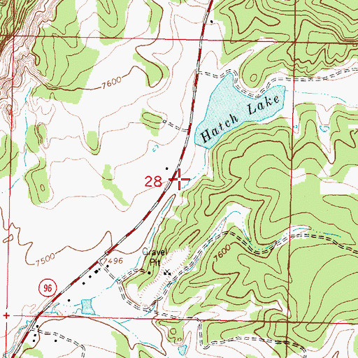 Topographic Map of Regina Census Designated Place, NM