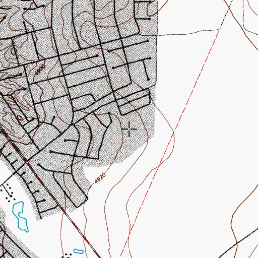 Topographic Map of Rio Communities Census Designated Place, NM