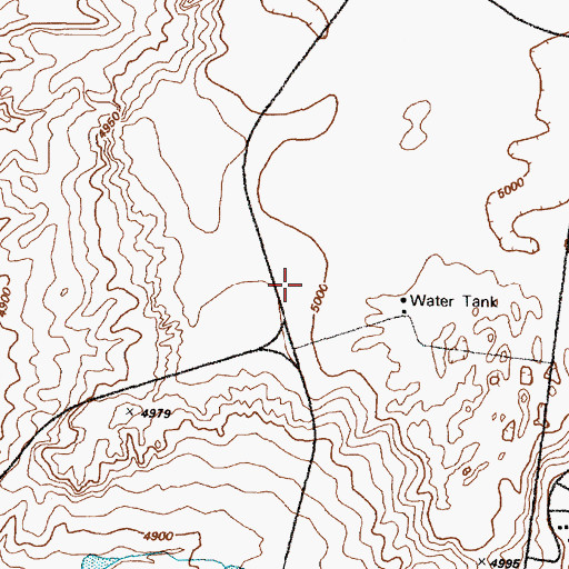 Topographic Map of Rio Communities North Census Designated Place, NM