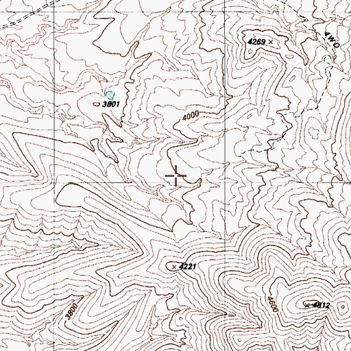 Topographic Map of Rio Rico Northeast Census Designated Place (historical), AZ