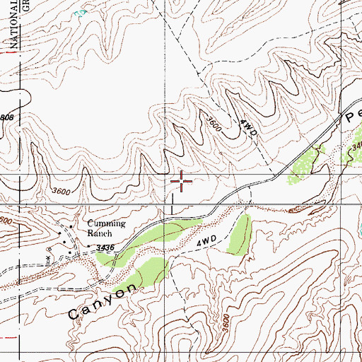 Topographic Map of Rio Rico Northwest Census Designated Place (historical), AZ