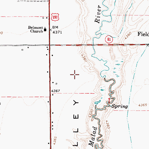 Topographic Map of Riverside Census Designated Place, UT