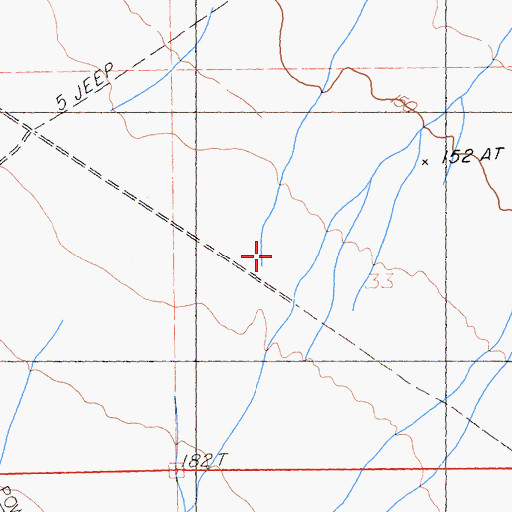 Topographic Map of Corn Springs Wash, CA