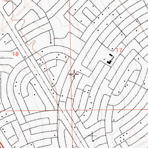 Topographic Map of Salton City Census Designated Place, CA