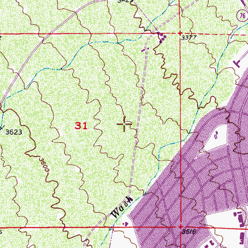 Topographic Map of San Manuel Census Designated Place, AZ