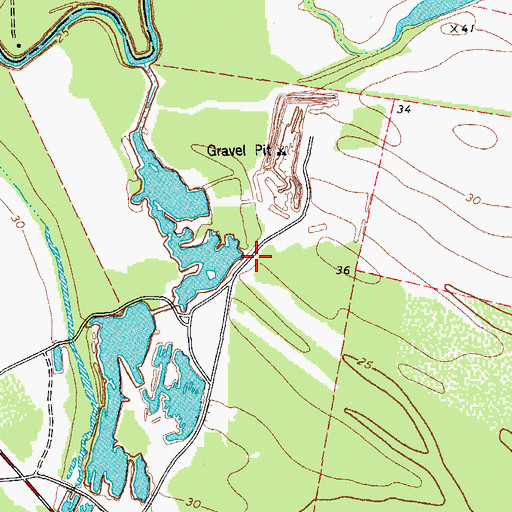 Topographic Map of Sandy Hollow-Escondidas Census Designated Place, TX