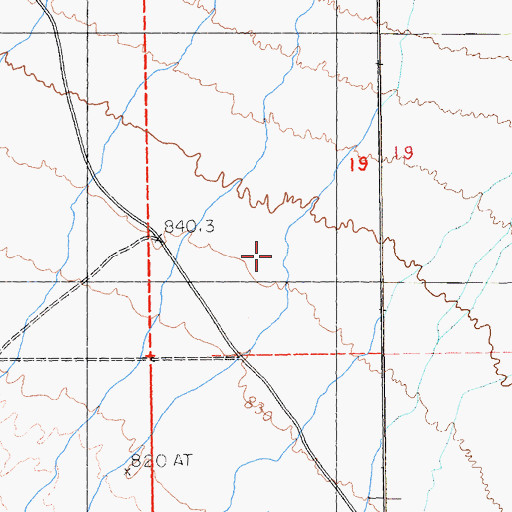 Topographic Map of Sandy Valley Census Designated Place, NV