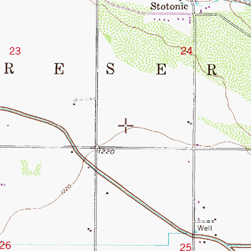 Topographic Map of Santan Census Designated Place (historical), AZ