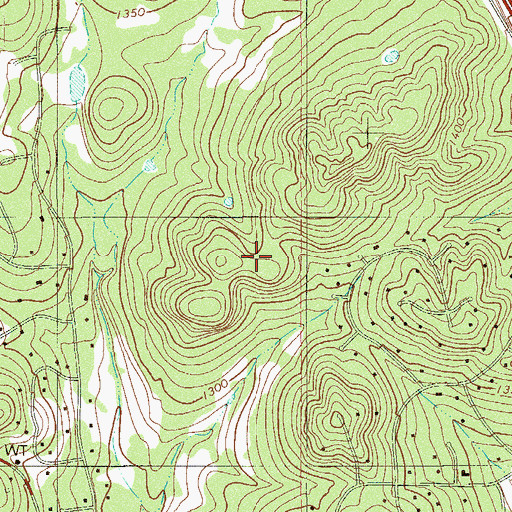 Topographic Map of Scenic Oaks Census Designated Place, TX