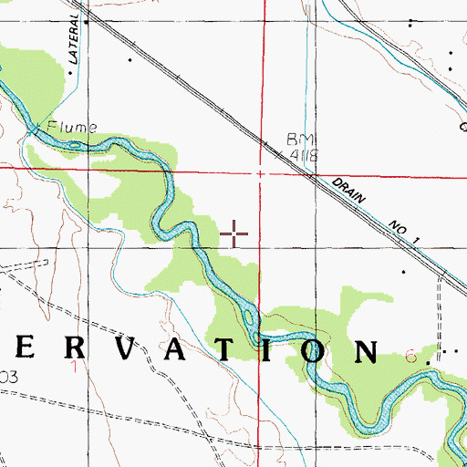 Topographic Map of Schurz Census Designated Place, NV