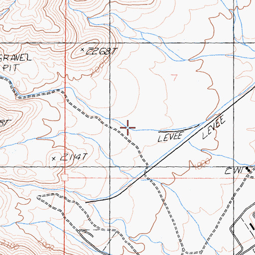 Topographic Map of Searles Valley Census Designated Place, CA