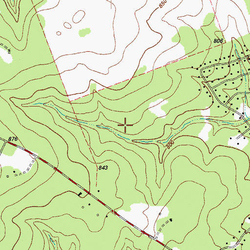 Topographic Map of Serenada Census Designated Place, TX