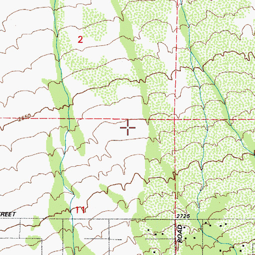 Topographic Map of Three Points Census Designated Place, AZ