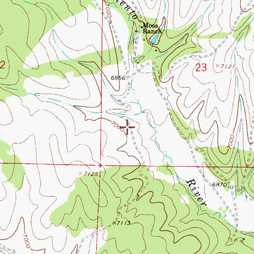 Topographic Map of Timberon Census Designated Place, NM