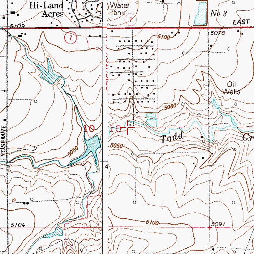 Topographic Map of Todd Creek Census Designated Place, CO