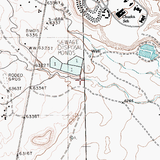 Topographic Map of Tohatchi Census Designated Place, NM