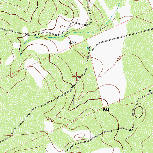 Topographic Map of Uvalde Estates Census Designated Place, TX