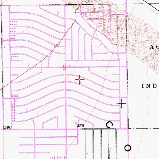 Topographic Map of City of Cathedral City, CA