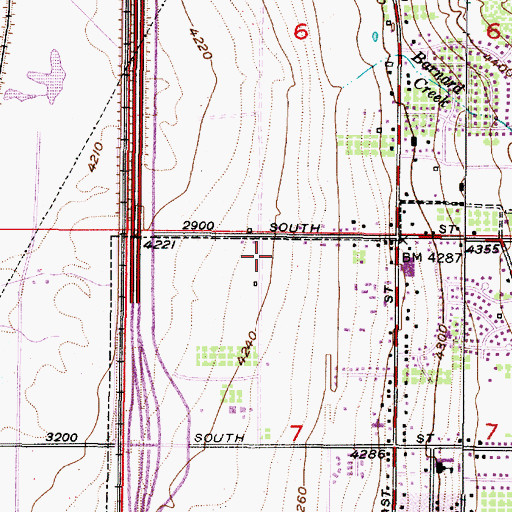 Topographic Map of City of Centerville, UT