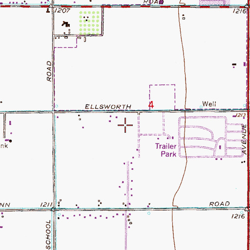 Topographic Map of City of Chandler, AZ