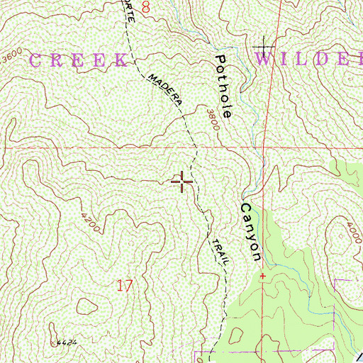 Topographic Map of Corte Madera Trail, CA