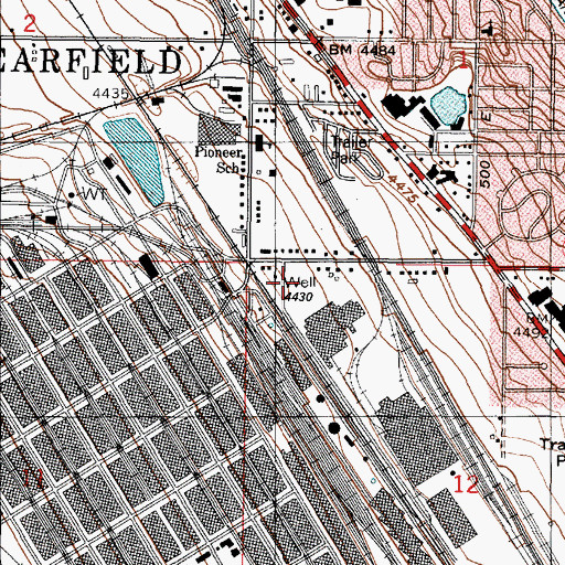 Topographic Map of City of Clearfield, UT