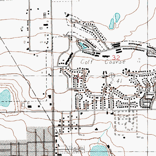 Topographic Map of City of Clovis, NM